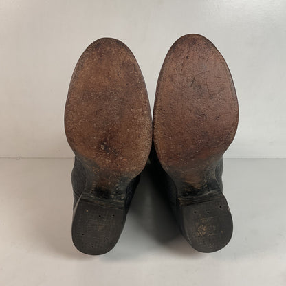 Vintage Tony Lama Gold Label Elephant Boots 10 D USA Made Exotic