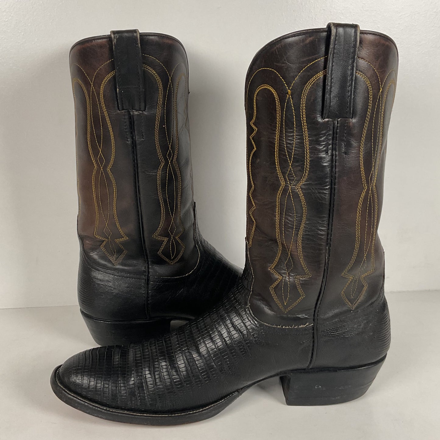 Vintage Rocky Carroll Cowboy Boots | Teju Lizard | Custom | Men’s 10