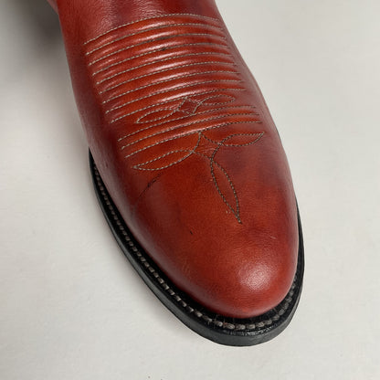 Vintage Tony Lama Chocolate Cow Cowboy Boots | Gold Label | Men’s 8 | Women’s 9
