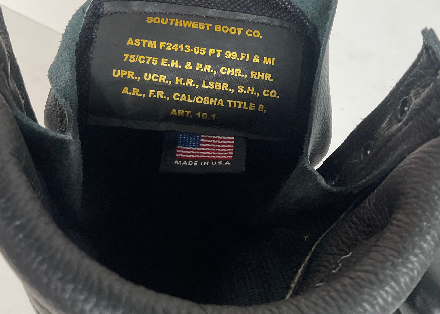 Southwest Boot Company | Patrol Boots | Safety Toe | USA Made | Men’s 12 D
