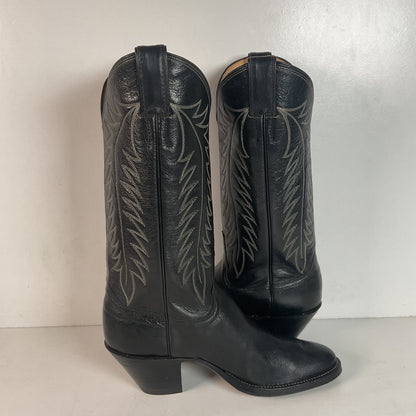 Vintage Justin Pig Skin Cowboy Boots | Wild Boar | USA Made | Men’s 7 D