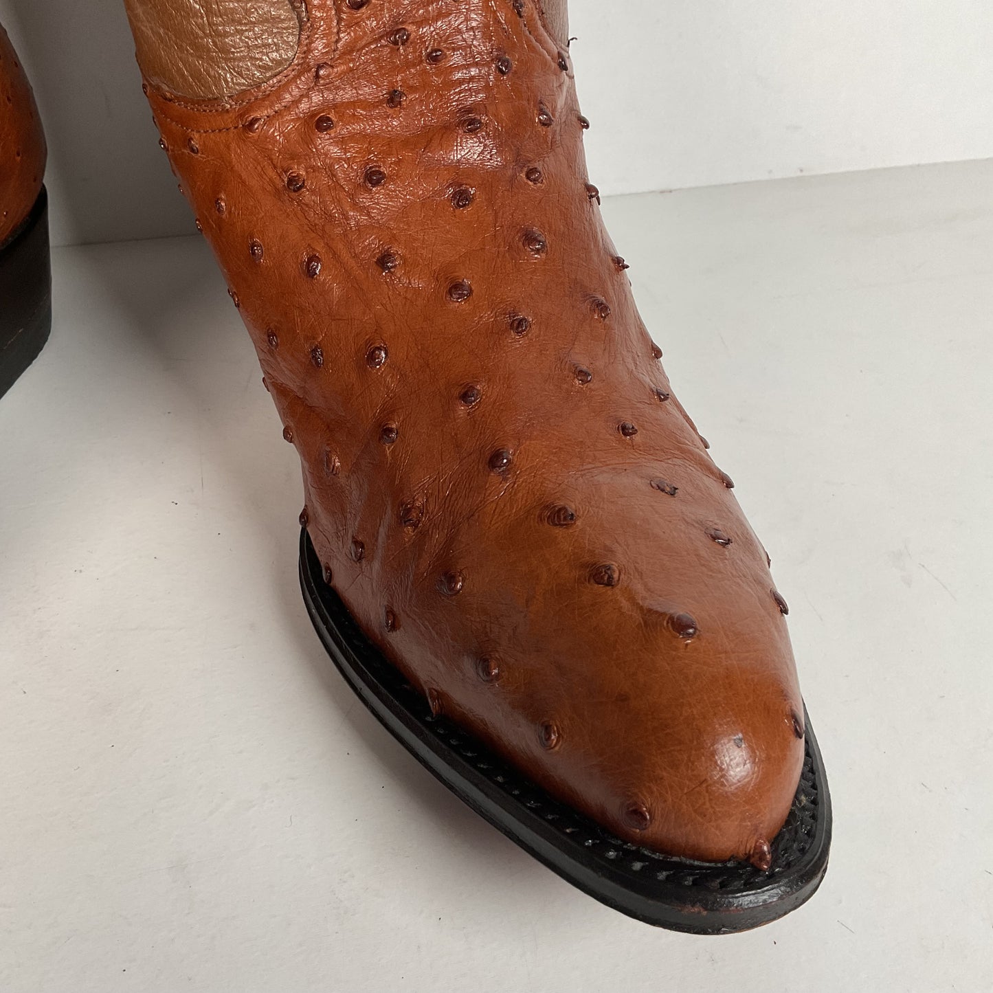 Vintage Bull Rider Full Ostrich Quill Cowboy Boots | Exotic | Men’s 9.5 EE