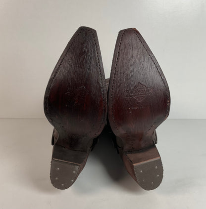 Western Harness Cowgirl Boots | Tooled | Women’s 9.5