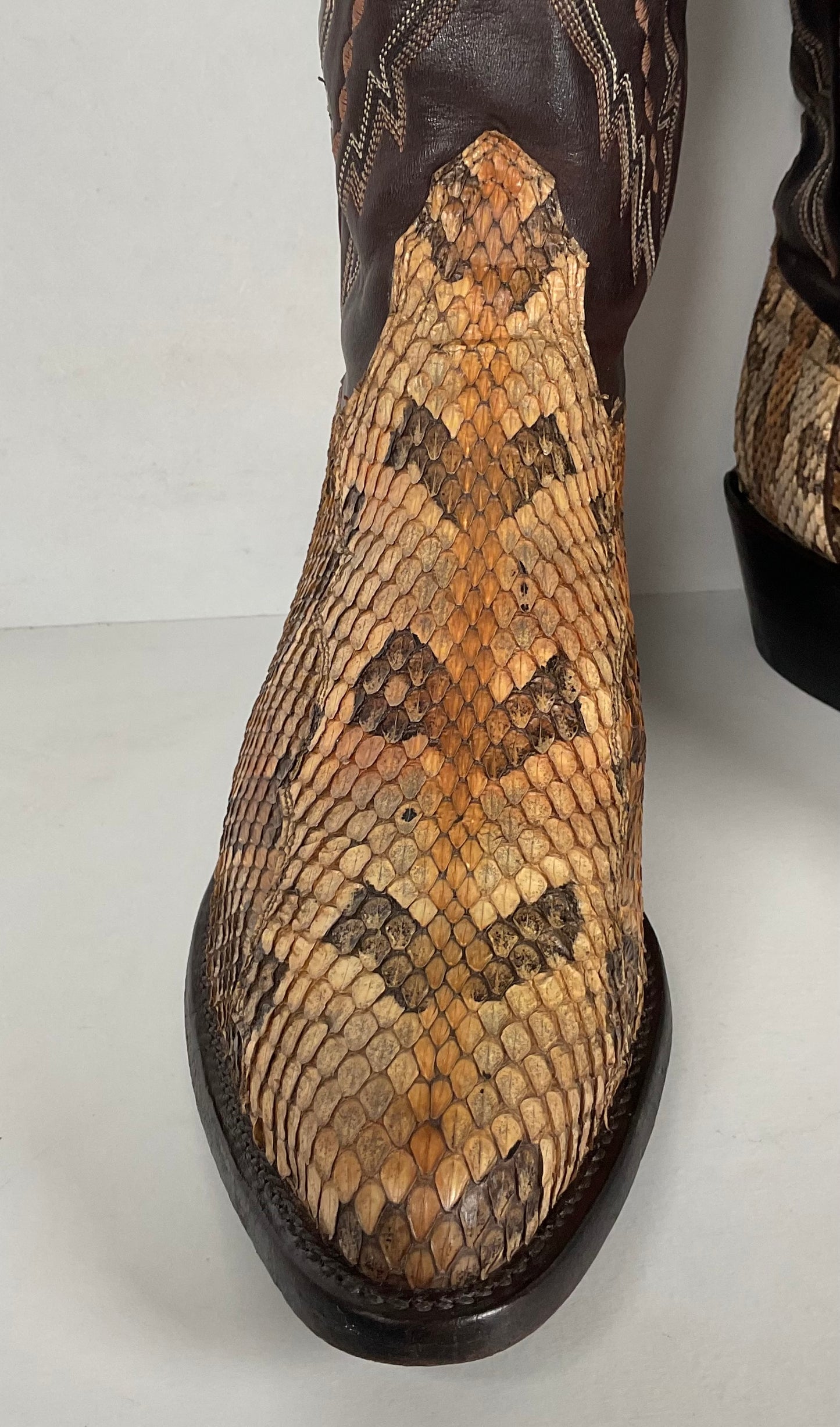 Lucchese 2000 Canebrake Rattlesnake | USA Made | Timber Snakeskin | Men’s 8 D