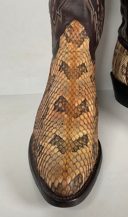 Lucchese 2000 Canebrake Rattlesnake | USA Made | Timber Snakeskin | Men’s 8 D