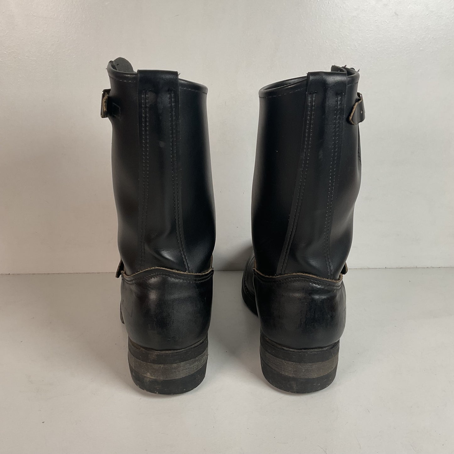 Vintage Heavy Duty Engineer Boots 7.5 USA Made Steel Toe Motorcycle