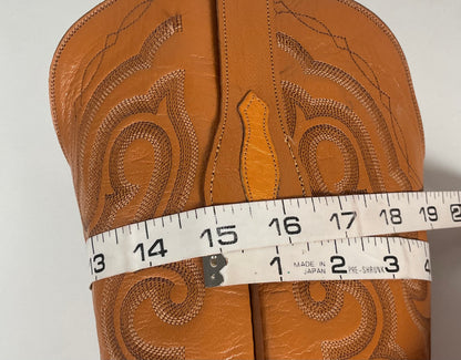 Full Quill Ostrich Cowboy Boots | Exotic | Custom | Butterscotch | Men’s 10 E