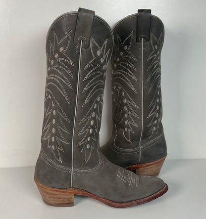 Vintage Texas Suede Cowgirl Boots | Buck Lace | USA Made | Women’s 7.5 M