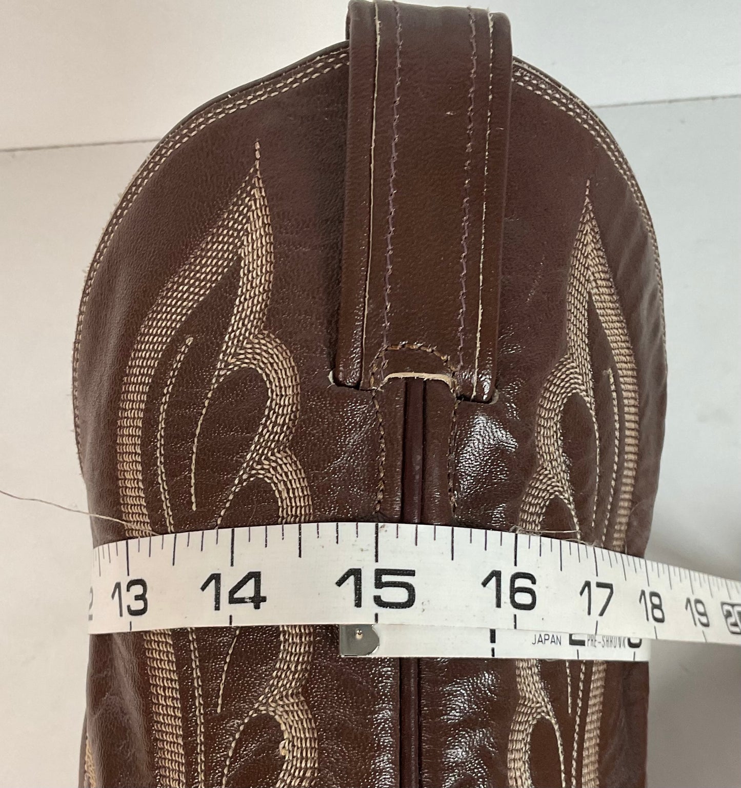 Vintage Tony Lama Water Snake Cowboy Boots 9 D Gold Label Snakeskin