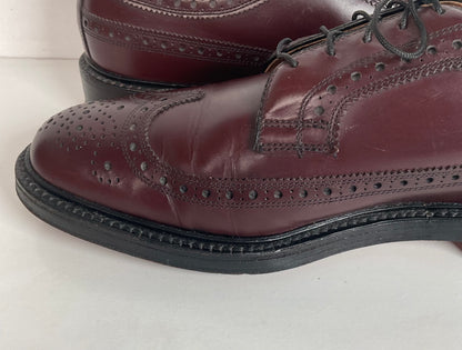 Nettleton Vintage Nettleton Cordovan Longwing Derby Shoes 10 C USA Made