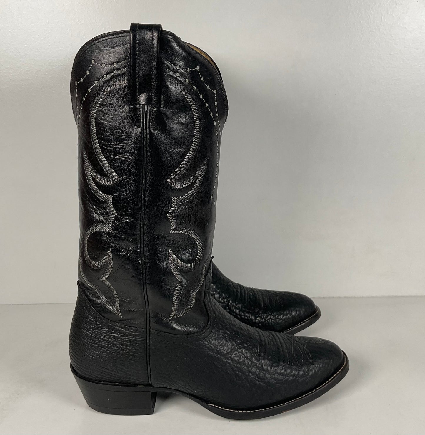 Nocona Bullhide Cowboy Boots | USA Made | Black | Men’s 8.5 EE