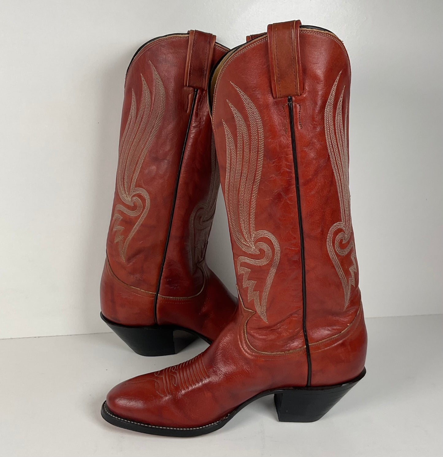 Vintage Tony Lama Chocolate Cow Cowboy Boots | Gold Label | Men’s 8 | Women’s 9