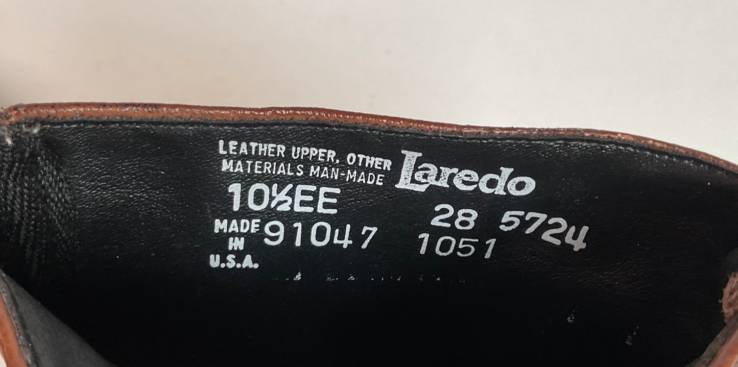 Vintage Laredo Western Ankle Boots | Side Zip | USA Made | Men’s 10.5 EE
