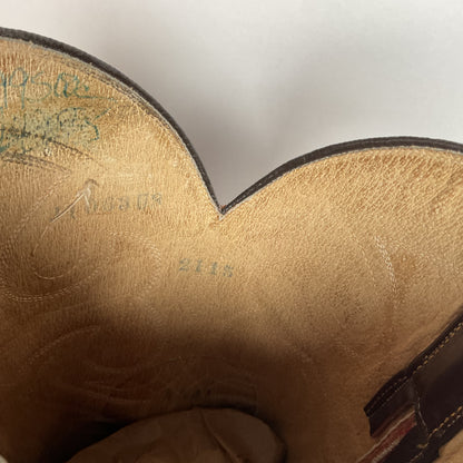 Vintage Eel Skin Cowboy Boots | Exotic | Butterscotch | Narrow | Men’s 11.5 B