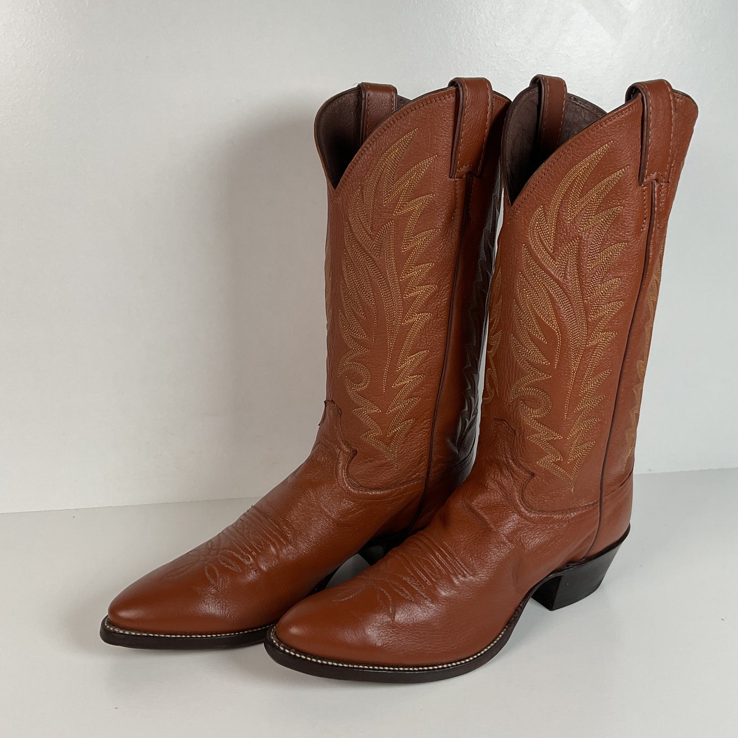 Vintage Justin Cowboy Boots | Deer Skin | USA Made | Men’s 9 D