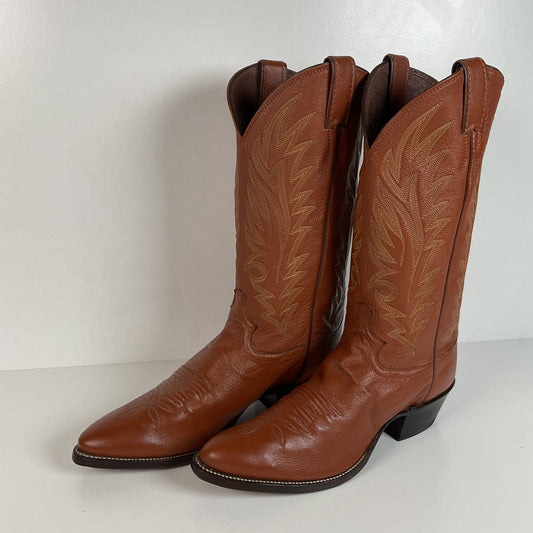 Vintage Justin Cowboy Boots | Deer Skin | USA Made | Men’s 9 D