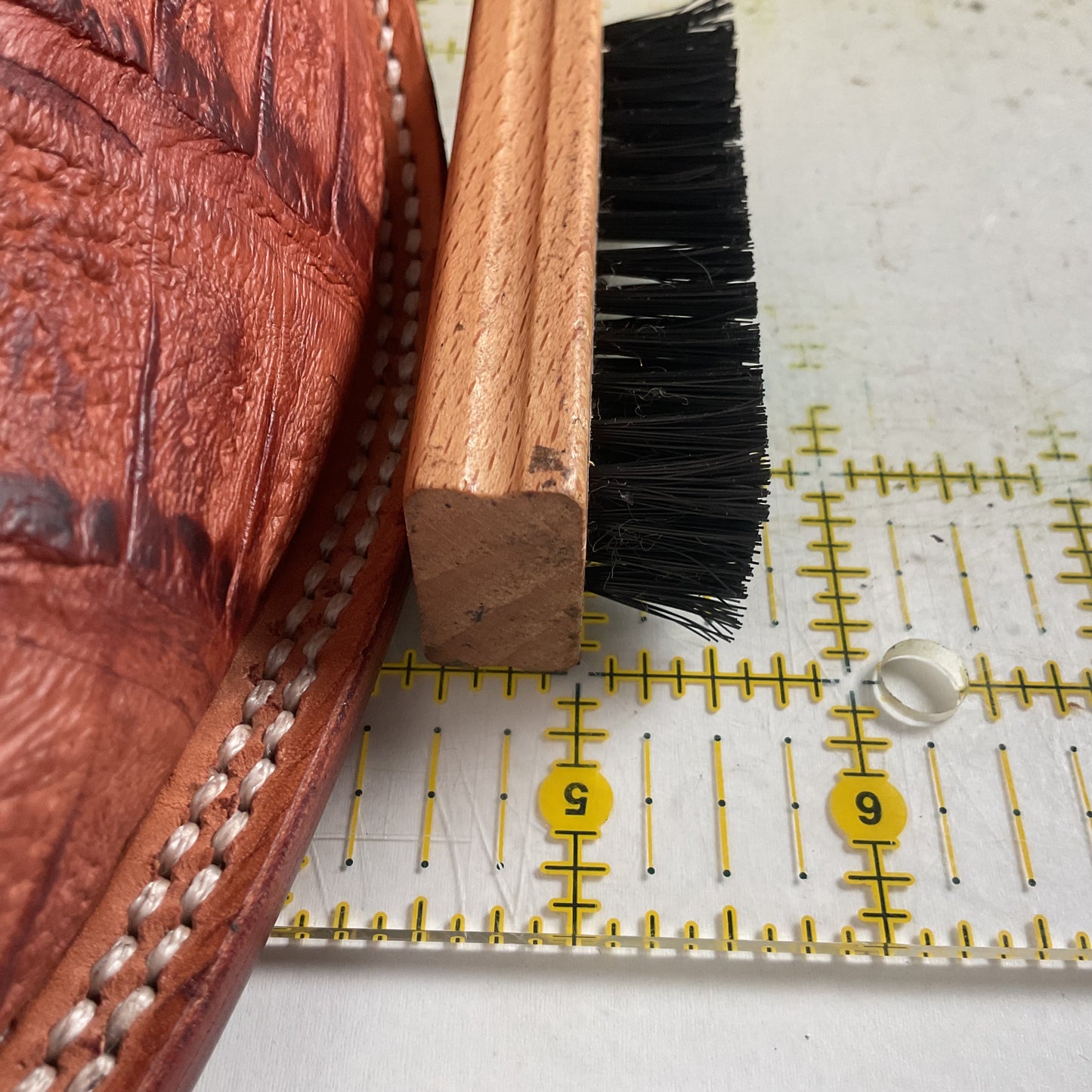 Fenoglio Large Scale Crocodile Cowboy Boots 8.5 E USA Made Exotic Factory Second