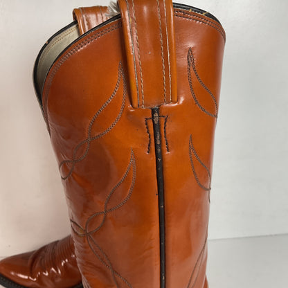 Vintage Tony Lama Patent Leather Cowgirl Boots Men’s 6 | Women’s 7 Gold Label