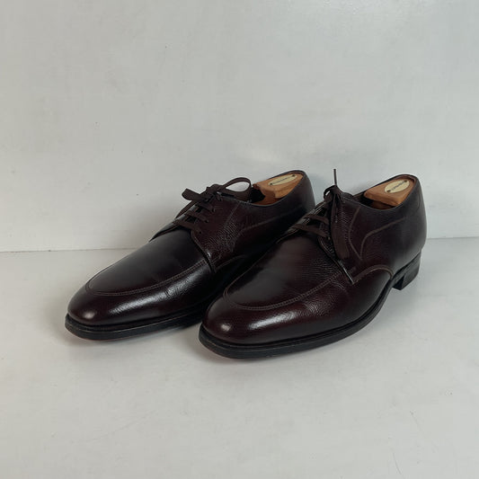 Vintage Florsheim Brown Derby Shoes 10 D Apron Toe