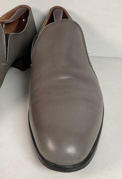 Vintage Johnston Murphy Aristocraft Grey Loafers 13 D Apron Toe USA Made