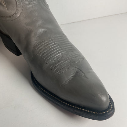 Vintage Grey Tony Lama Grey Cowboy Boots 11 D Gold Label USA Made