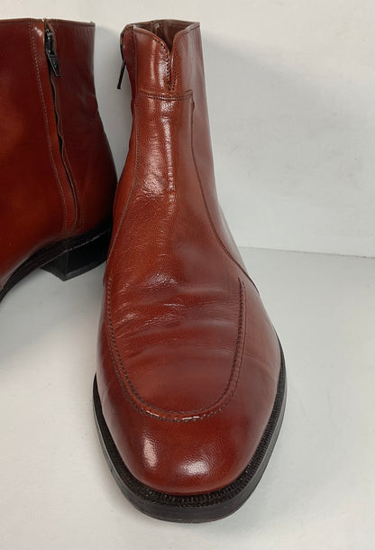 Vintage Florsheim Beetle Boots | Chelsea Style | Burnished Brown | Men’s 11 D