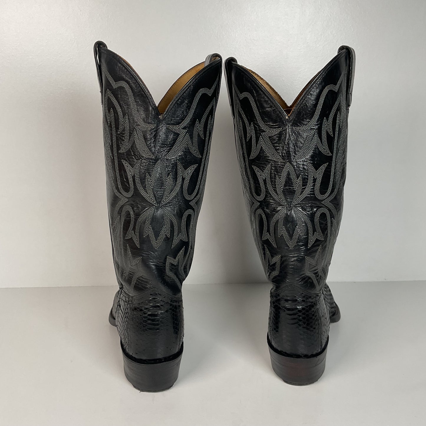 Vintage Texas Imperial Cowboy Boots | Python Snakeskin | USA Made | Men’s 9.5 D