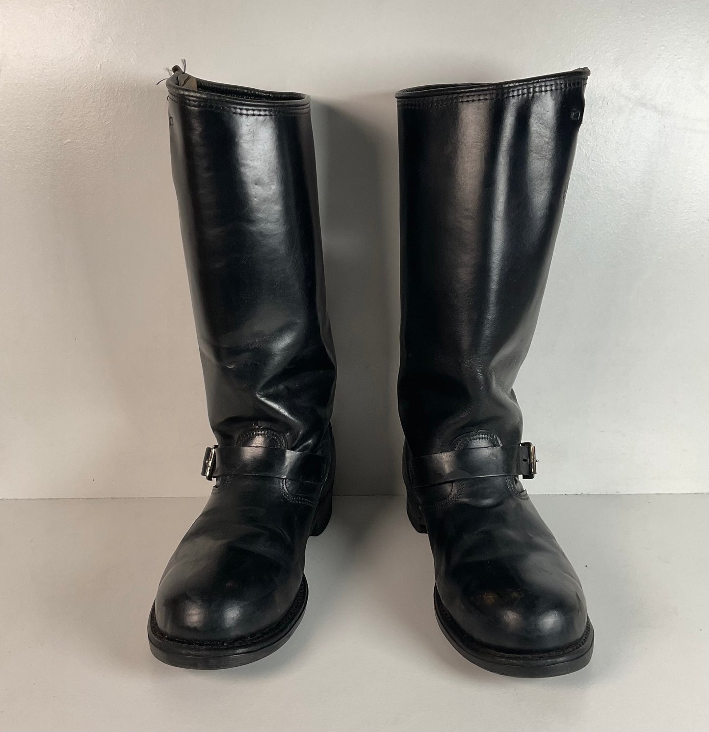 Vintage Harley Davidson Motorcycle Boots 11 Tall Steel Toe Engineer USA Made