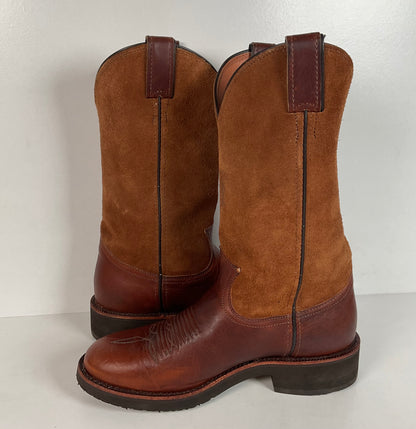 Chippewa Cowboy Boots | USA Made | Soft Toe | Men’s 9 D