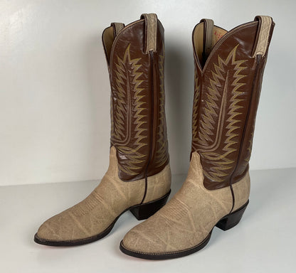 Vintage Tony Lama Elephant Cowboy Boots | Exotic | Gold Label | Men’s 9 D