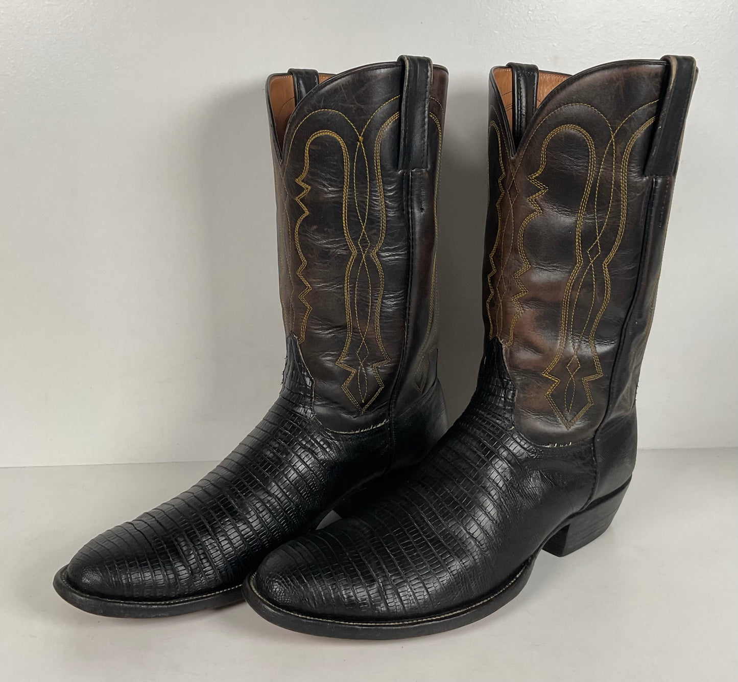 Vintage Rocky Carroll Cowboy Boots | Teju Lizard | Custom | Men’s 10
