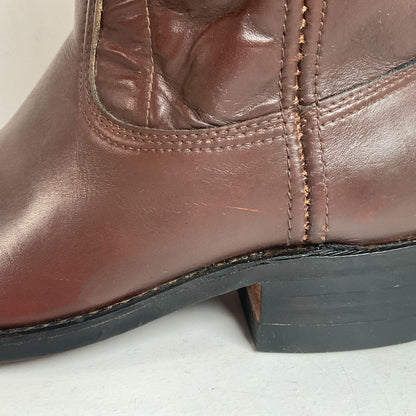 1970s Rodeo Chunky Campus Boots Men’s 9 D Cutter Toe USA Made