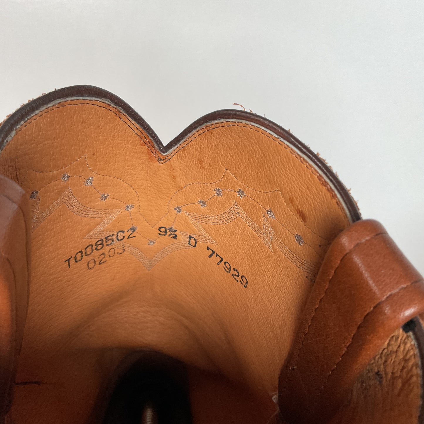 Lucchese 2000 Roper Boots | USA Made | Brown Calf | Men’s 9.5 D