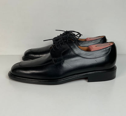 Mezlan Split-Toe Derby Shoes | Black Calfskin | Men’s 9 W