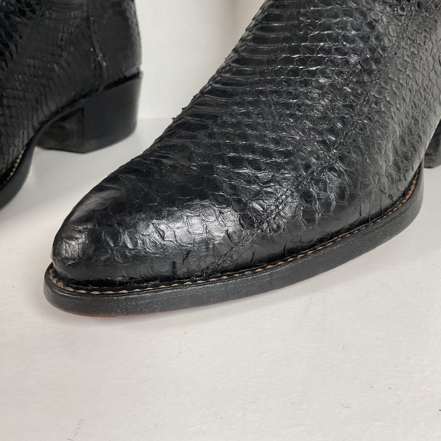 Texas Imperial Snakeskin Cowboy Boots | USA Made | Python | Set of (2) | 9.5 D