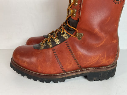 Vintage 1980s Wolverine Mountaineering Boots 11 E USA Vibram Lug Insulated