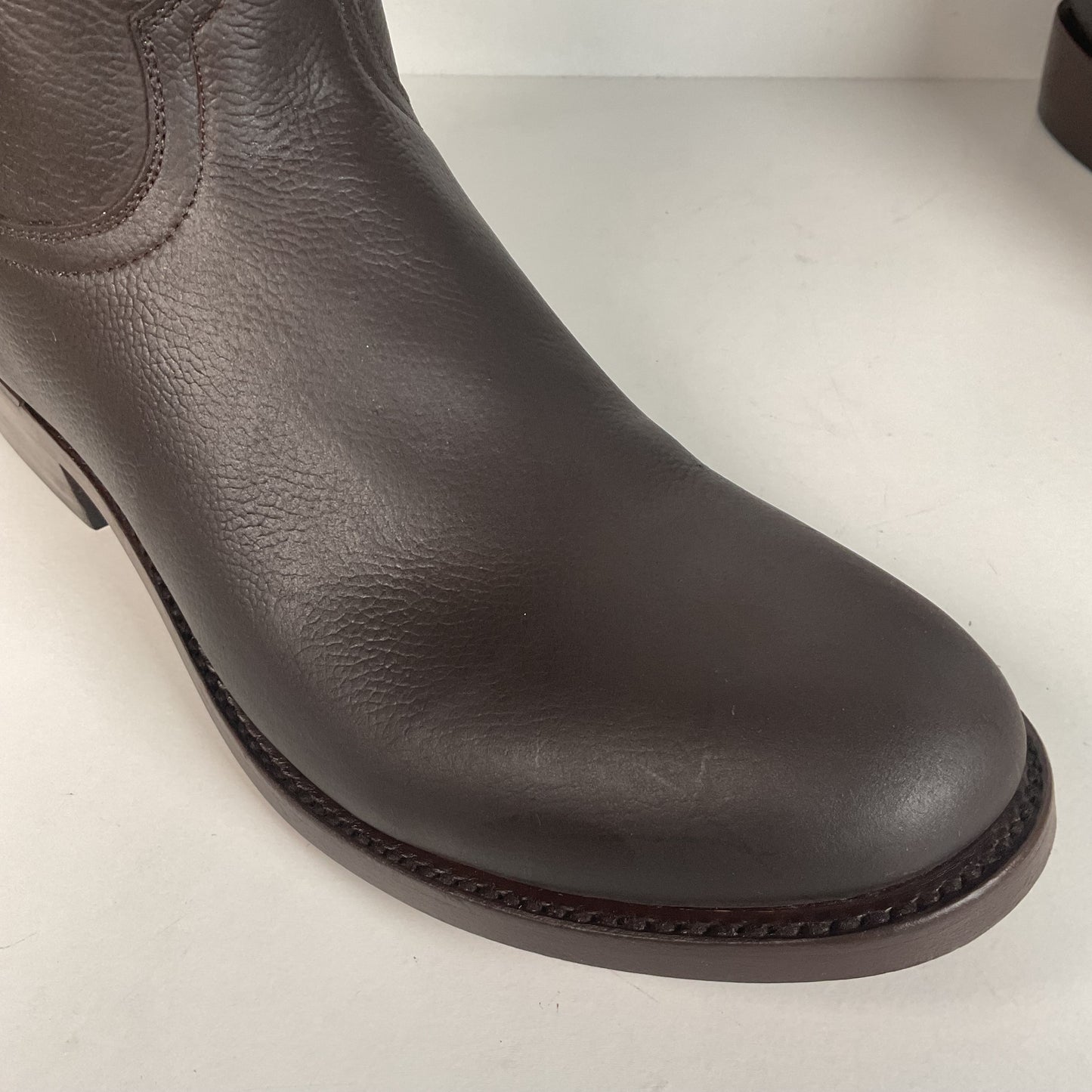 Lucchese for Resistol Ranch Cowboy Roper Boots | Brown Calf | Men’s 8 D