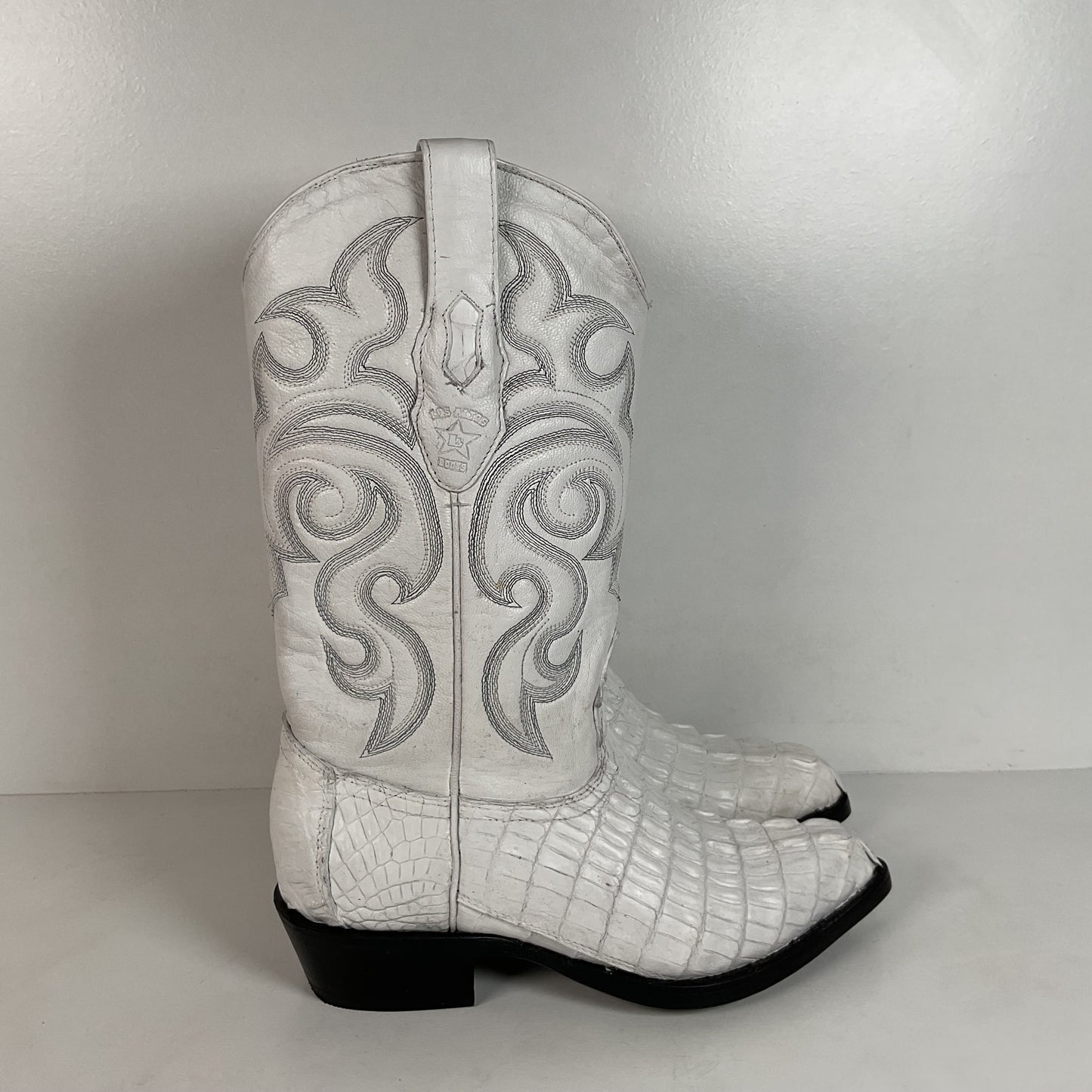 Los Altos Cowboy Boots | Crocodile Caiman Tail | Exotic | Men’s 7 EE | Women’s 8