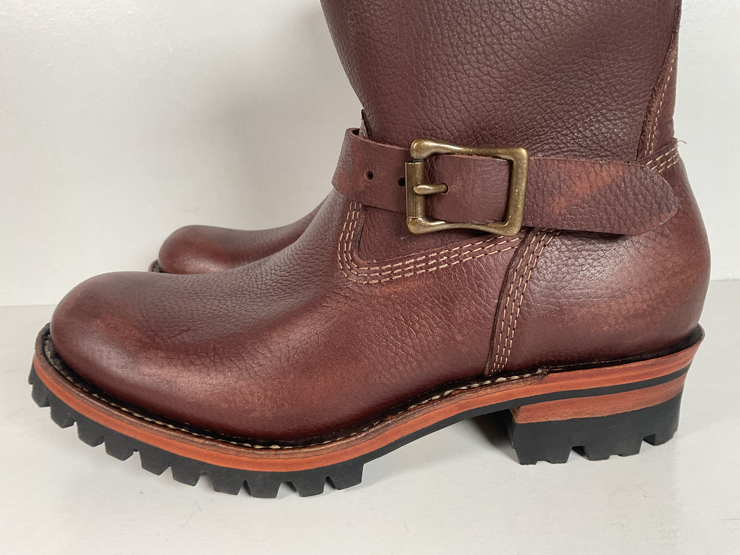 Bison Hide Engineer Boots | Shorty | Custom | PNW | Pacific Northwest | Men’s 9.5