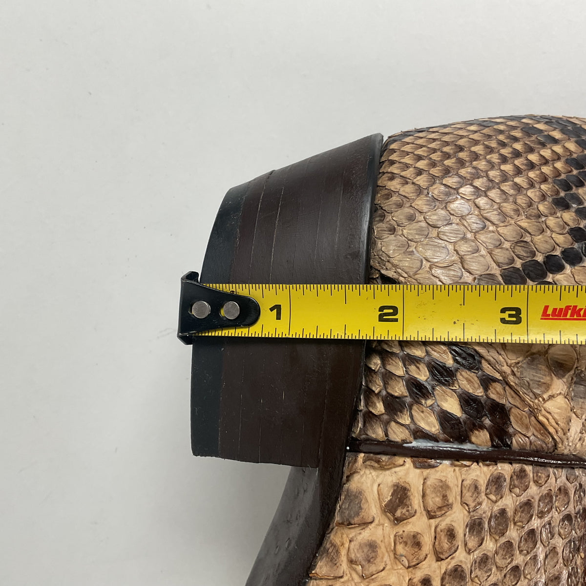 Vintage Longhorn Cowboy Boots | Python Snakeskin | Tooled Overlays | Men’s 9 D