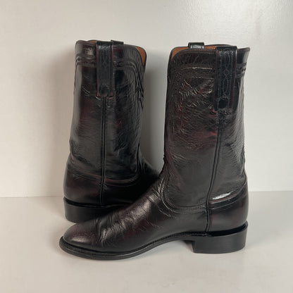 Lucchese 2000 Majestic Roper Boots | Cowboy | Black Cherry | Men’s 8 D