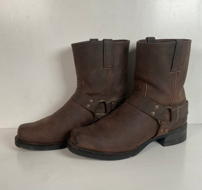 Frye Gaucho Harness Moto Boots 12 M Square Toe Style 87400 USA Made