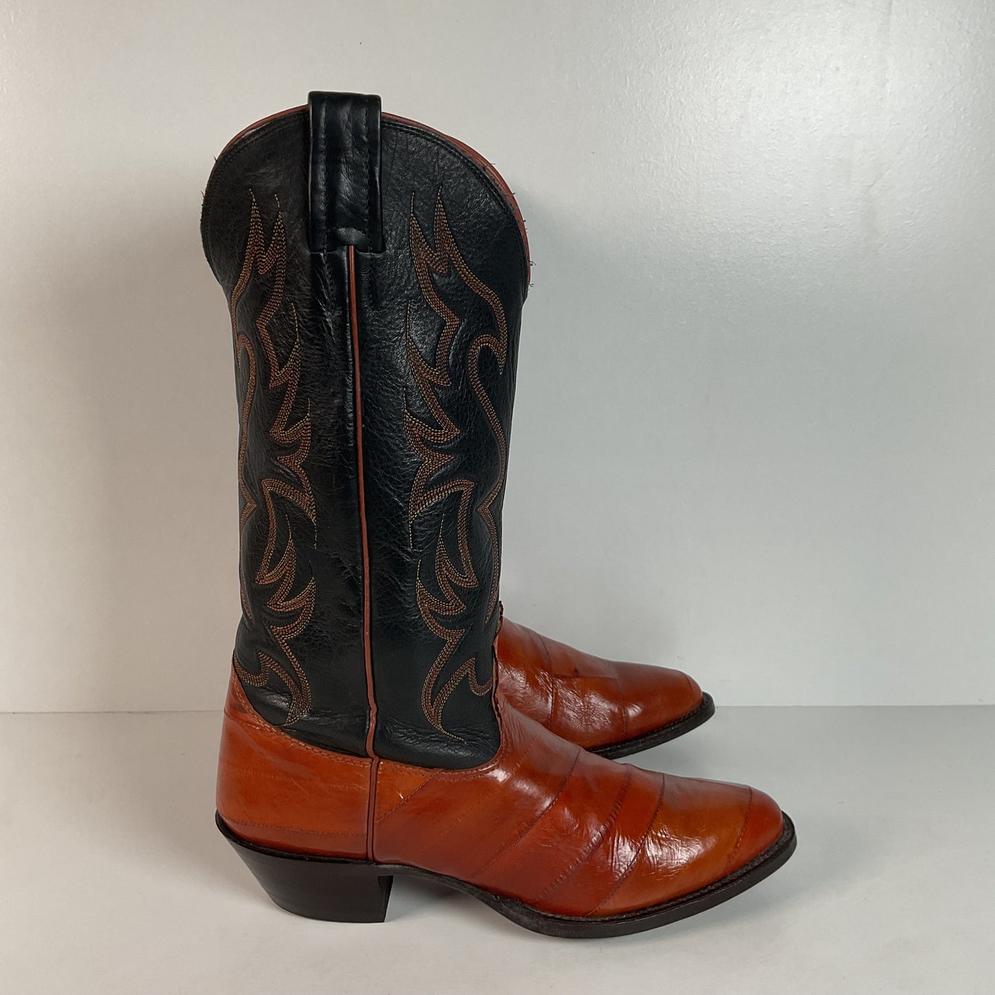 Vintage Nocona Eel Cowgirl Boots | USA Made | Exotic | Men’s 7.5 C | Women’s 8.5