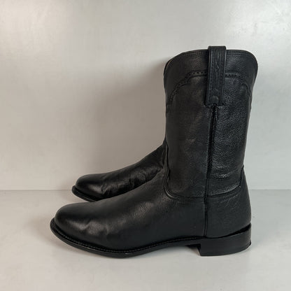 Lucchese Majestic Black Roper Boots 14 EE
