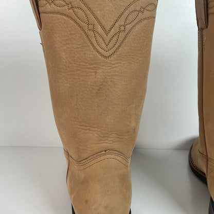 Justin Elk Skin Roper Boots | Tekno Crepe | USA Made | Women’s 7 B