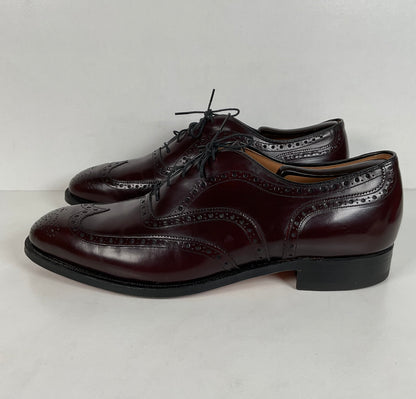 Vintage Johnston Murphy Oxford Shoes | Burgundy Calf | USA Made | Men’s 12 D