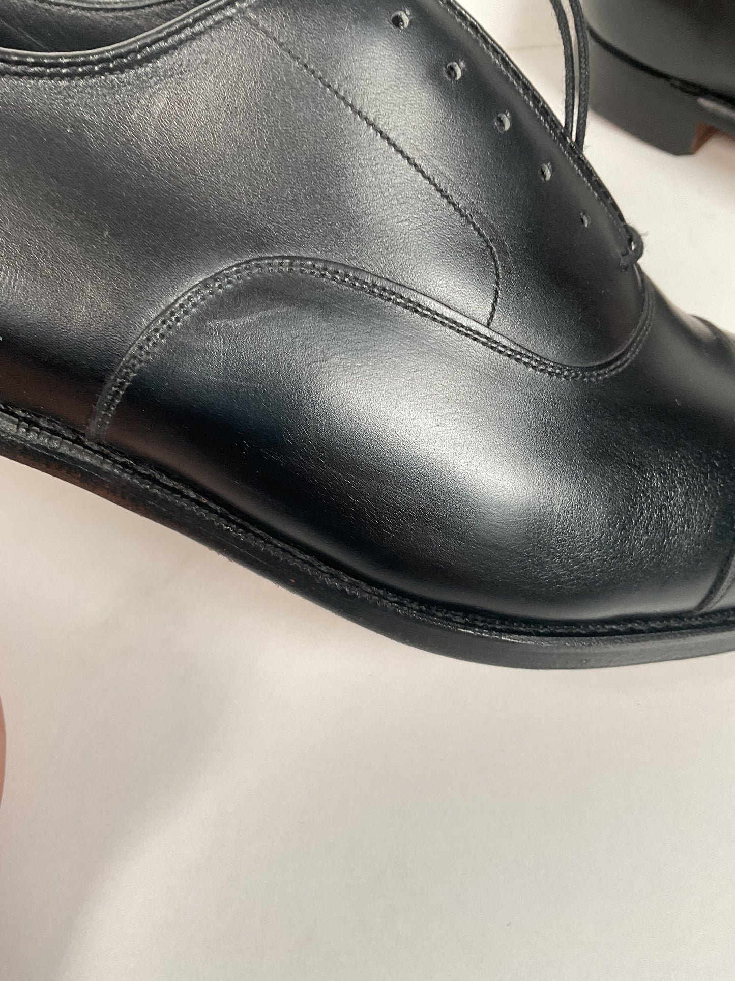 Vintage Johnston Murphy Cap Toe Oxford Shoes 11 D USA Made Crown Aristocraft