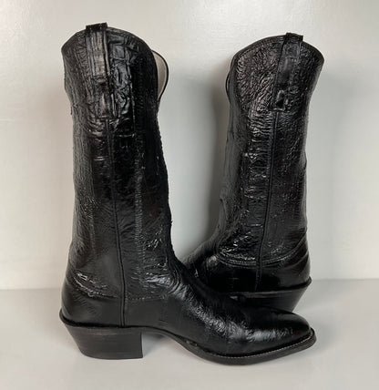 Vintage Nocona Full Eel Skin Cowboy Boots | Exotic | Men’s 6.5 | Women’s 7.5