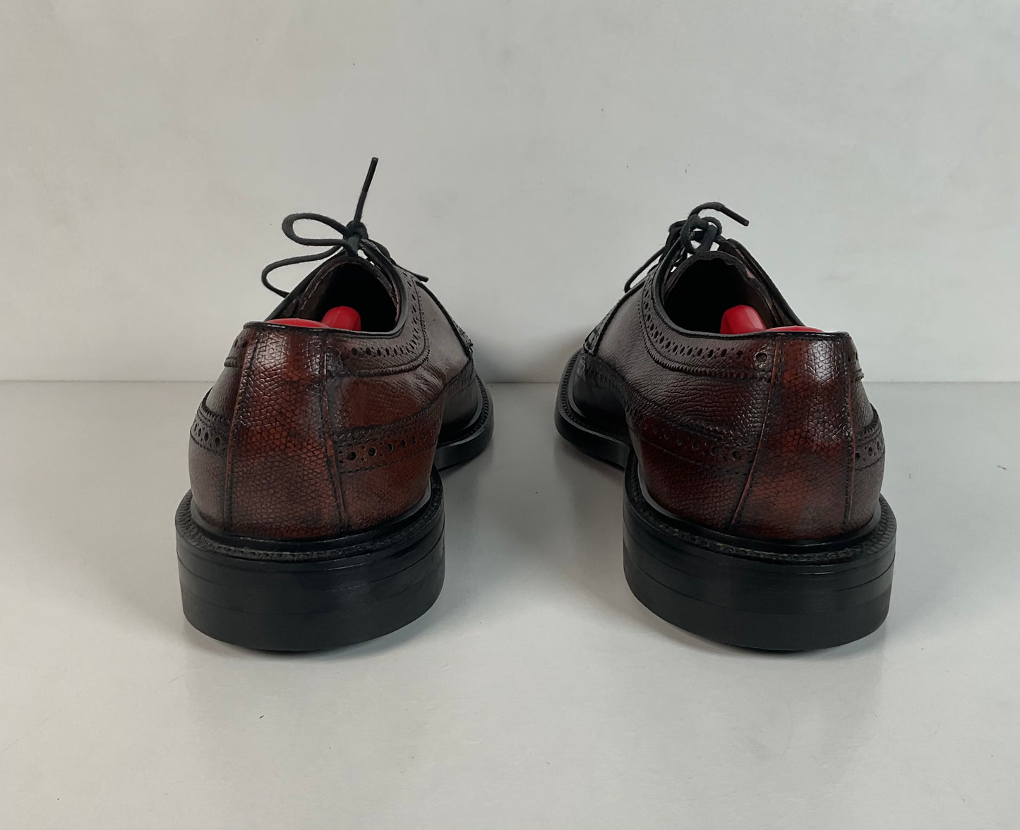 Vintage Stafford Longwing Derby Shoes 9.5 EEE Brogue Gunboat New Old Stock