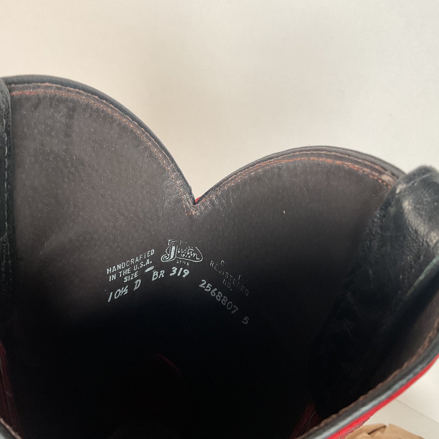 Justin Bent Rail Wildebeest Cowboy Boots | Exotic | USA Made | 10.5 D